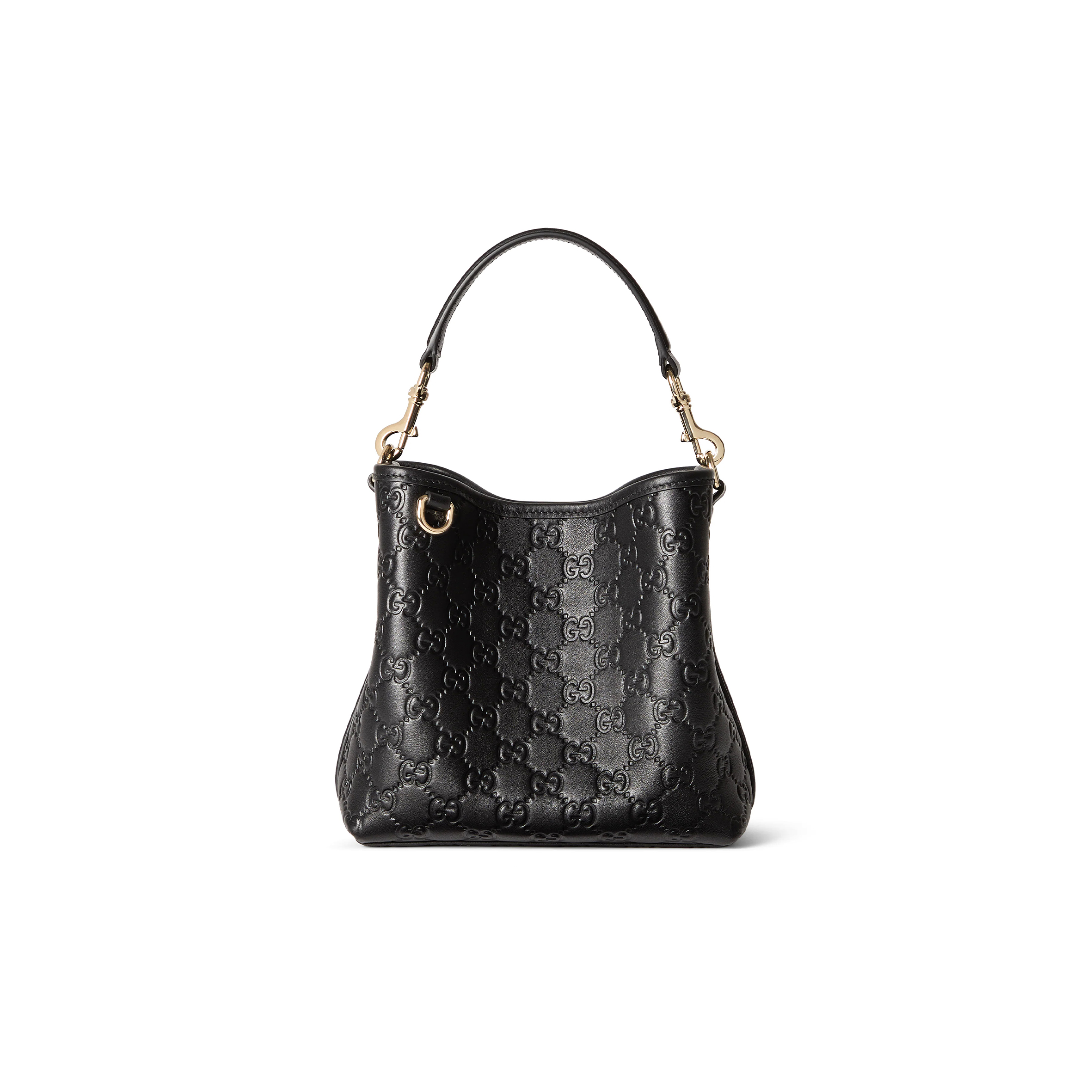 GUCCI GG EMBLEM SMALL BUCKET BAG ‎815118AAFDV1000 (19*18*11cm)